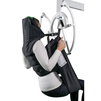 Toilet Sling met hoofdsteun en buikfixatie